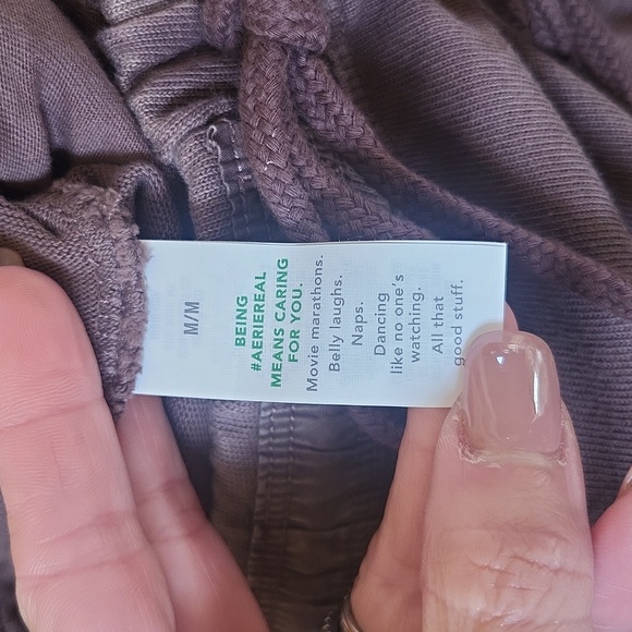 Aerie Brown Joggers NWT SZ M - Picture 7 of 9